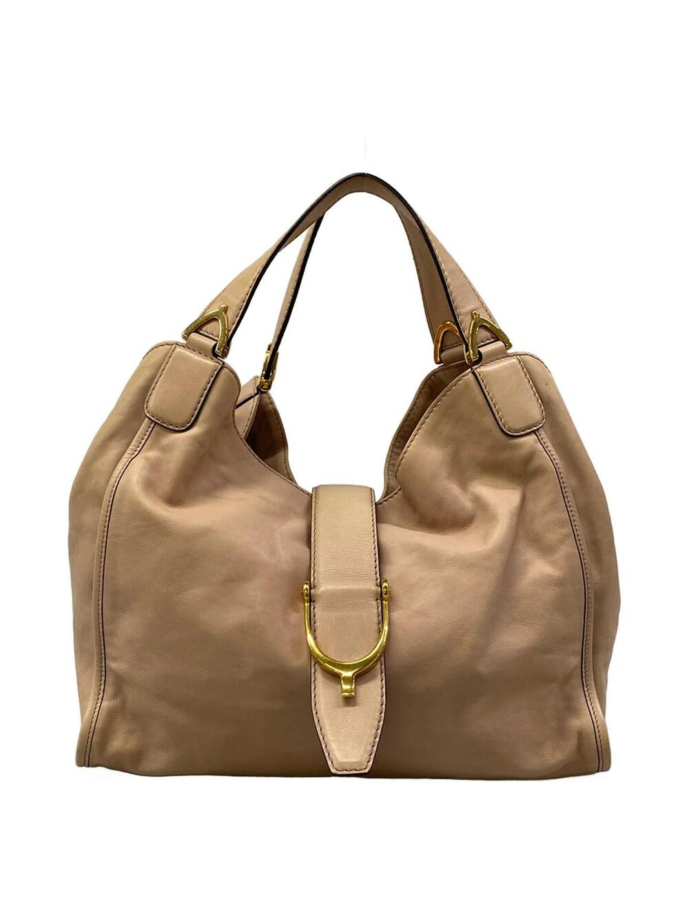 Gucci Soft Stirrup Pink Beige Leather #346970G92B
